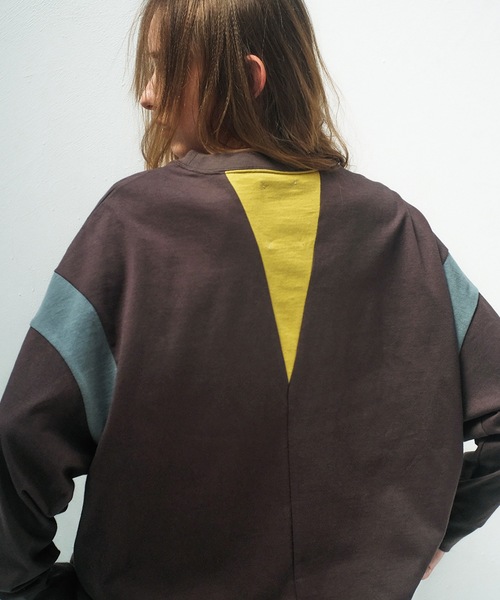 STOF(ストフ)の「COLOR MIX RELAX TEE(Tシャツ/カットソー・メンズ・ブラック/グレイッシュベージュ/チャコール・S/M)」の4枚目の写真