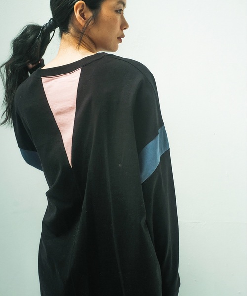STOF(ストフ)の「COLOR MIX RELAX TEE(Tシャツ/カットソー・メンズ・ブラック/グレイッシュベージュ/チャコール・S/M)」の5枚目の写真