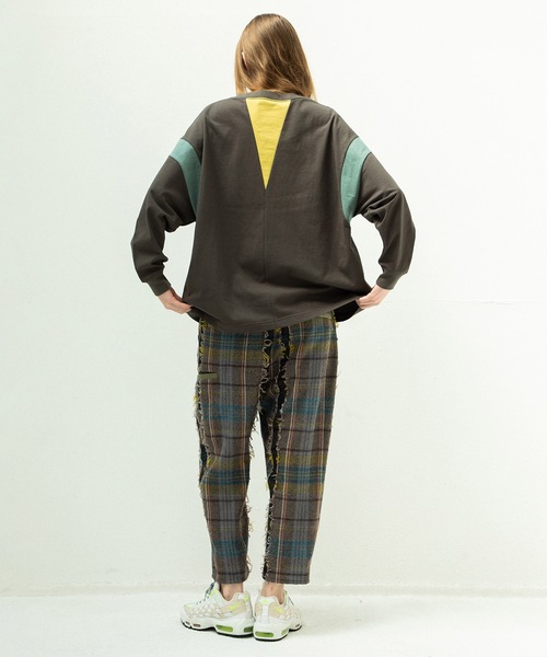 STOF(ストフ)の「COLOR MIX RELAX TEE(Tシャツ/カットソー・メンズ・ブラック/グレイッシュベージュ/チャコール・S/M)」の14枚目の写真