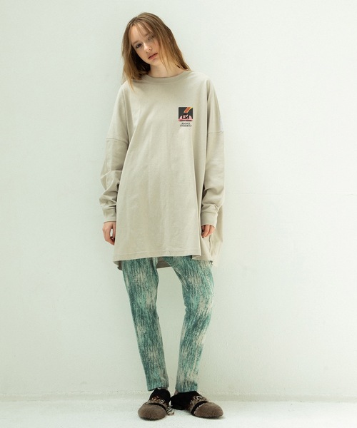 STOF(ストフ)の「COLOR MIX RELAX TEE(Tシャツ/カットソー・メンズ・ブラック/グレイッシュベージュ/チャコール・S/M)」の16枚目の写真