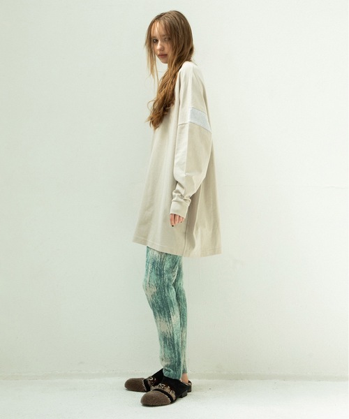 STOF(ストフ)の「COLOR MIX RELAX TEE(Tシャツ/カットソー・メンズ・ブラック/グレイッシュベージュ/チャコール・S/M)」の18枚目の写真