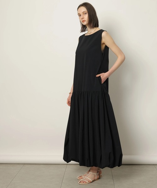 新品タグ付　CADUNE バル－ン　ワンピ カデュネ　黒　38 CADUNE（カデュネ）の「バル－ンワンピ（ワンピース）」 - WEAR