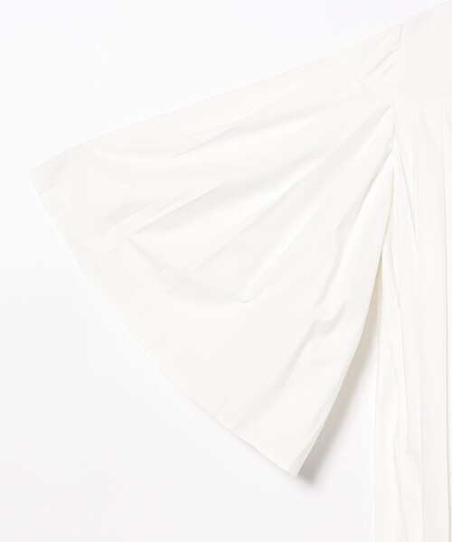 Ray BEAMS(レイビームス)の「GHOSPELL / Tora Pleat Mini Dress(シャツワンピース・レディース・ホワイト・SMALL)」の4枚目の写真