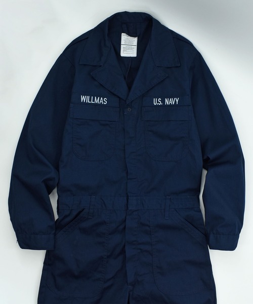 MILITARY(ミリタリー)の「【ヴィンテージ古着】’08 U.S.NAVY ユーティリティ カバーオール(つなぎ/オールインワン・メンズ・ネイビー・X-LARGE)」の3枚目の写真