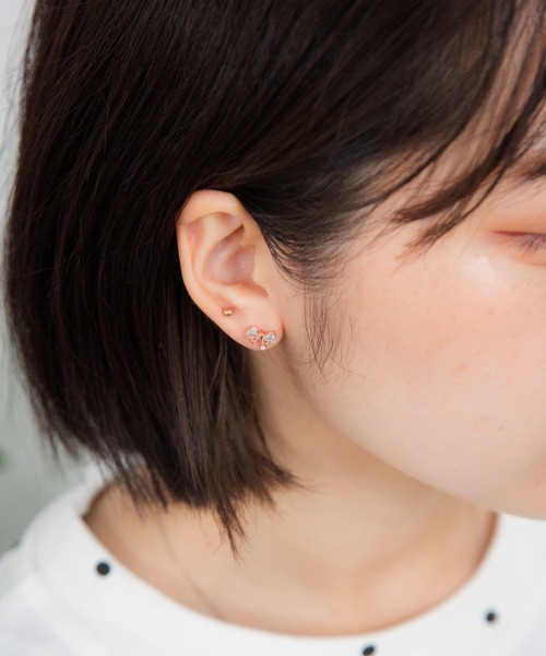 TONE SELECT GOODS(トーンセレクトグッズ)の「【Peony/ピオニー】/【アレルギー対応】サージカルスレンレス 片耳・両耳兼用 モチーフピアスセット(ピアス(片耳用)・レディース・シルバー系1/その他1/その他2/その他3/ゴールド系2/シルバー系3/ゴールド系3/シルバー系2/ゴールド系1・FREE)」の1枚目の写真