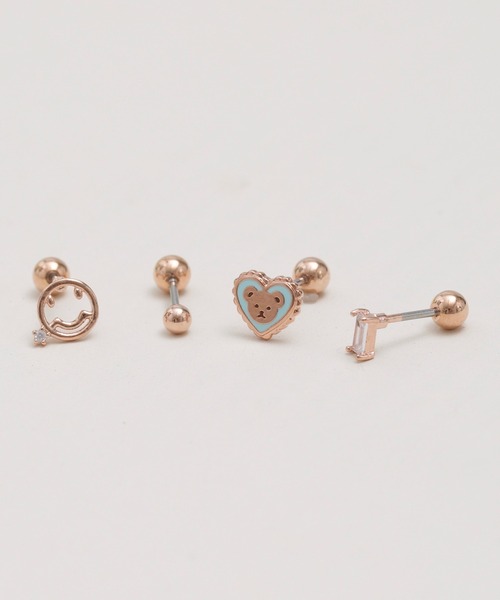 TONE SELECT GOODS(トーンセレクトグッズ)の「【Peony/ピオニー】/【アレルギー対応】サージカルスレンレス 片耳・両耳兼用 モチーフピアスセット(ピアス(片耳用)・レディース・シルバー系1/その他1/その他2/その他3/ゴールド系2/シルバー系3/ゴールド系3/シルバー系2/ゴールド系1・FREE)」の8枚目の写真