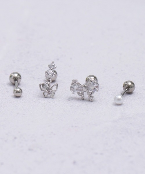 TONE SELECT GOODS(トーンセレクトグッズ)の「【Peony/ピオニー】/【アレルギー対応】サージカルスレンレス 片耳・両耳兼用 モチーフピアスセット(ピアス(片耳用)・レディース・シルバー系1/その他1/その他2/その他3/ゴールド系2/シルバー系3/ゴールド系3/シルバー系2/ゴールド系1・FREE)」の10枚目の写真