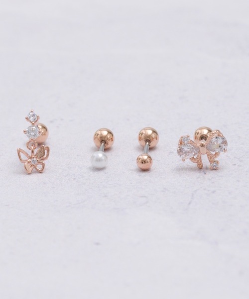 TONE SELECT GOODS(トーンセレクトグッズ)の「【Peony/ピオニー】/【アレルギー対応】サージカルスレンレス 片耳・両耳兼用 モチーフピアスセット(ピアス(片耳用)・レディース・シルバー系1/その他1/その他2/その他3/ゴールド系2/シルバー系3/ゴールド系3/シルバー系2/ゴールド系1・FREE)」の13枚目の写真