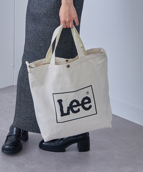 Lee(リー)の「【Lee】BIG 2WAY トートバッグ(トートバッグ・レディース・ブルー/ネイビー系2/ブラック/ネイビー/カーキ/オフホワイト/グレー・FREE)」の17枚目の写真