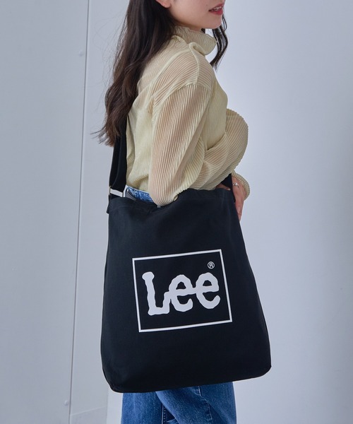 Lee(リー)の「【Lee】BIG 2WAY トートバッグ(トートバッグ・レディース・ブルー/ネイビー系2/ブラック/ネイビー/カーキ/オフホワイト/グレー・FREE)」の20枚目の写真
