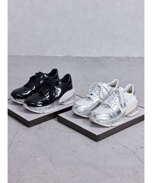 GYDA(ジェイダ)の「GD air motion ソールスニーカー(スニーカー・レディース・オフホワイト/ブラック・SMALL/MEDIUM/LARGE)」の20枚目の写真