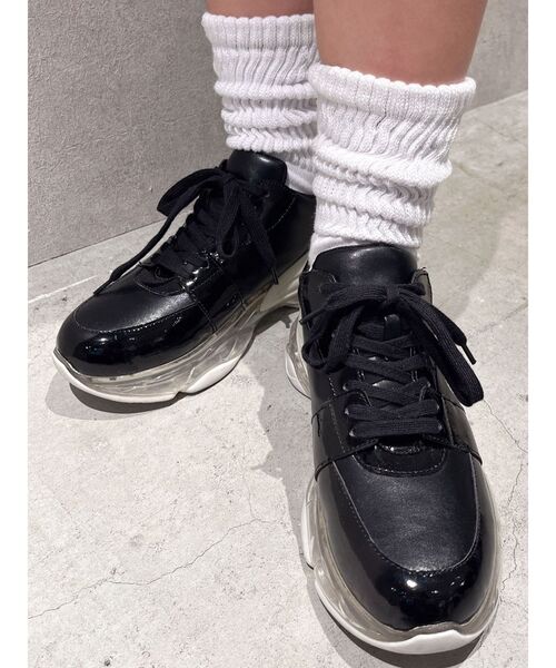 GYDA(ジェイダ)の「GD air motion ソールスニーカー(スニーカー・レディース・オフホワイト/ブラック・SMALL/MEDIUM/LARGE)」の19枚目の写真