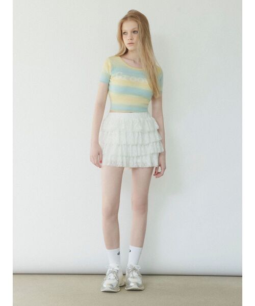 GYDA(ジェイダ)の「GD air motion ソールスニーカー(スニーカー・レディース・オフホワイト/ブラック・SMALL/MEDIUM/LARGE)」の8枚目の写真