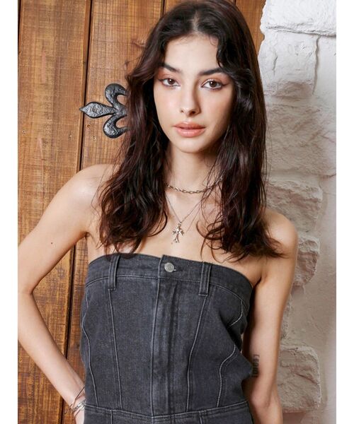 EVRIS（エヴリス）の「CROSS MOTIF 2連ネックレス（ネックレス・レディース・シルバー/ゴールド・FREE）」の10枚目の写真