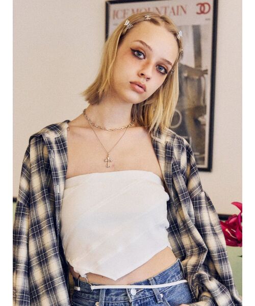 EVRIS（エヴリス）の「CROSS MOTIF 2連ネックレス（ネックレス・レディース・シルバー/ゴールド・FREE）」の13枚目の写真