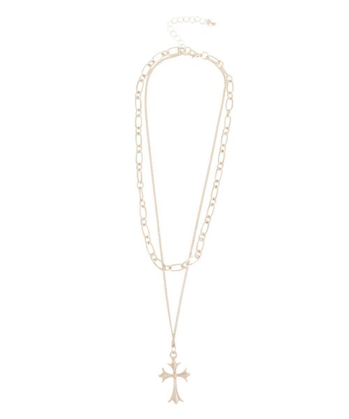 EVRIS（エヴリス）の「CROSS MOTIF 2連ネックレス（ネックレス・レディース・シルバー/ゴールド・FREE）」の20枚目の写真