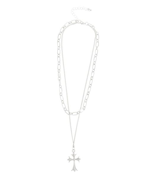 EVRIS（エヴリス）の「CROSS MOTIF 2連ネックレス（ネックレス・レディース・シルバー/ゴールド・FREE）」の21枚目の写真