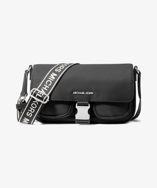 【美品✨】　MICHAEL KORS ショルダーバッグ　ナイロン　ブラック Michael Kors マイケルコース ロゴ ショルダーバッグ ナイロン