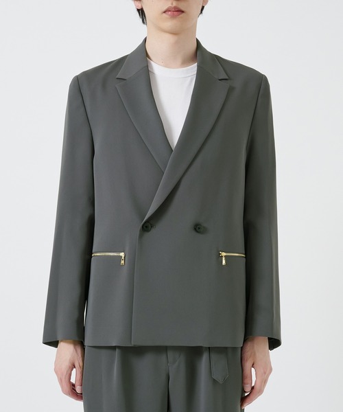 25SS完売CULLNI 〈別注〉 DOUBLE ZIP JKT新品未使用タグ付 別注〉DOUBLE ZIP JKT | CULLNI