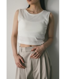 チュールシャーリングトップ（タンクトップ）｜STYLEMIXER