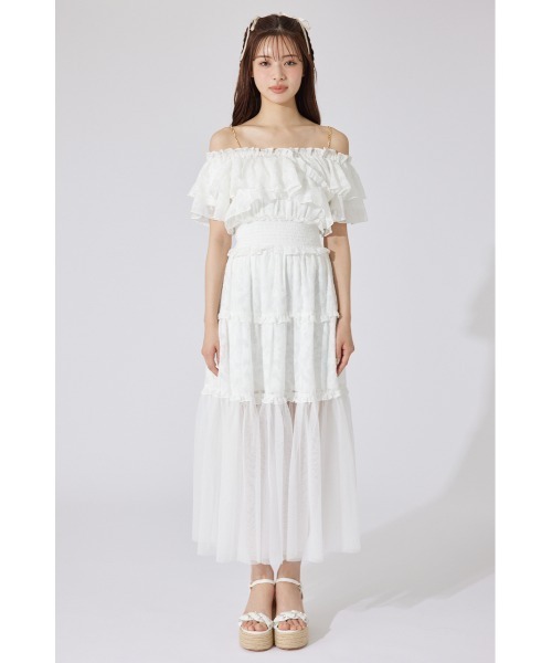 rienda(リエンダ)の「【AKB48 平田侑希さん着用】ツーウェイオフショルワンピース 夏服 半袖(ワンピース・レディース・ブルー/ブラック/ホワイト・FREE)」の18枚目の写真