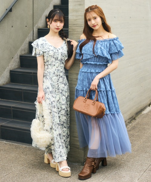 【AKB48 平田侑希さん着用】2WAYオフショルワンピース rienda | 【AKB48 平田侑希さん着用】2WAYオフショルワンピース