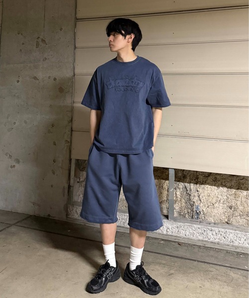 セール】ピグメント加工ハーフパンツ 【SETUP着用可能