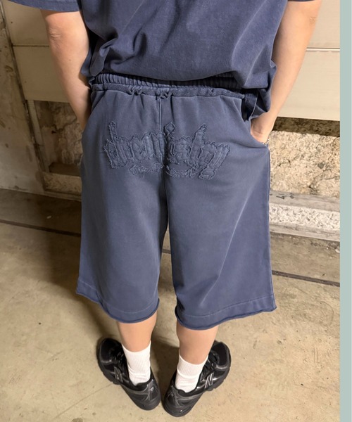 sedacle girl(セダクルガール)の「ピグメント加工ハーフパンツ 【SETUP着用可能】(スウェットパンツ・レディース・チャコールグレー/杢グレー/ベージュ/ネイビー/ピンク/ボルドー・SMALL/MEDIUM/LARGE)」の20枚目の写真