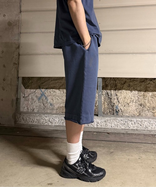 sedacle girl(セダクルガール)の「ピグメント加工ハーフパンツ 【SETUP着用可能】(スウェットパンツ・レディース・チャコールグレー/杢グレー/ベージュ/ネイビー/ピンク/ボルドー・SMALL/MEDIUM/LARGE)」の18枚目の写真