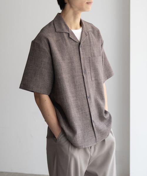 URBAN COLLECTION(アーバンコレクション)の「URBANCOLECTION エアリネンオーバーサイズシャツ(シャツ/ブラウス・メンズ・チャコールグレー/ベージュ/ライトグレー・S/M/L/XL)」の21枚目の写真