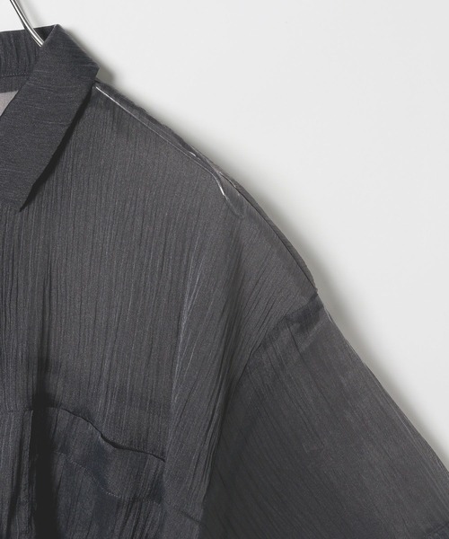 ブラック たう様 LEPSIM ブラウス シャツ ミラー光沢シャツ 242835 レディース