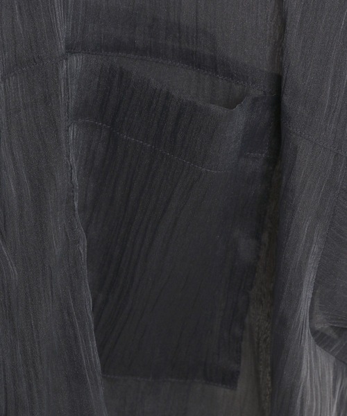 ブラック たう様 LEPSIM ブラウス シャツ ミラー光沢シャツ 242835 レディース