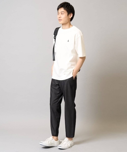 a.v.v(アーヴェヴェ)の「【接触冷感】スマートシャンブレーセミルーズパンツ アンクル丈(その他パンツ・メンズ・ネイビー/ブラック/チャコールグレー・50/48/46/52/44)」の4枚目の写真