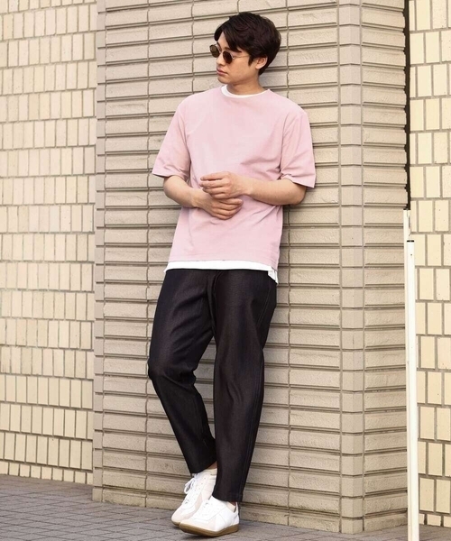 a.v.v(アーヴェヴェ)の「【接触冷感】スマートシャンブレーセミルーズパンツ アンクル丈(その他パンツ・メンズ・ネイビー/ブラック/チャコールグレー・50/48/46/52/44)」の11枚目の写真