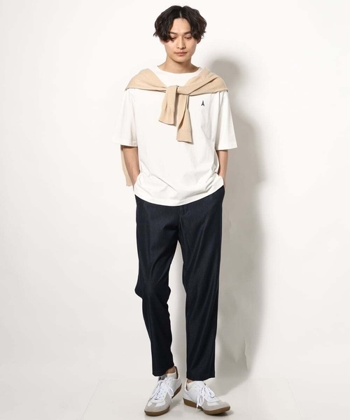 a.v.v(アーヴェヴェ)の「【接触冷感】スマートシャンブレーセミルーズパンツ アンクル丈(その他パンツ・メンズ・ネイビー/ブラック/チャコールグレー・50/48/46/52/44)」の17枚目の写真