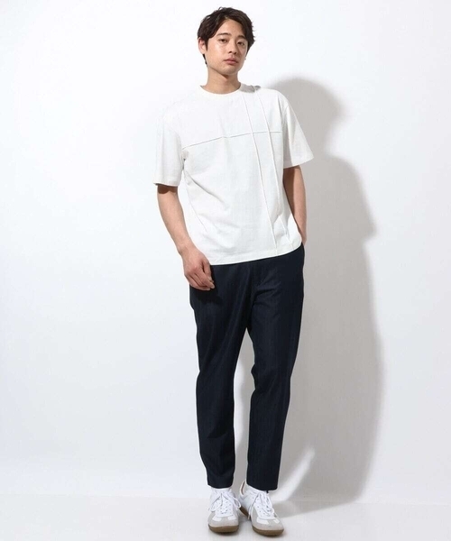 a.v.v(アーヴェヴェ)の「【接触冷感】スマートシャンブレーセミルーズパンツ アンクル丈(その他パンツ・メンズ・ネイビー/ブラック/チャコールグレー・50/48/46/52/44)」の21枚目の写真