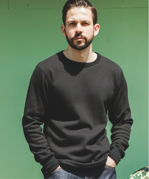 MR.OLIVE（ミスターオリーブ）の「HEAT THERMAL / INNER CREW NECK SHIRT（Tシャツ/カットソー・メンズ・オフホワイト/ブラック・MEDIUM/LARGE）」の10枚目の写真