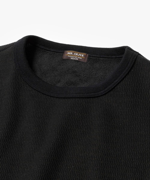 MR.OLIVE（ミスターオリーブ）の「HEAT THERMAL / INNER CREW NECK SHIRT（Tシャツ/カットソー・メンズ・オフホワイト/ブラック・MEDIUM/LARGE）」の16枚目の写真