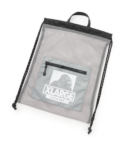 XLARGE KIDS(エクストララージキッズ)の「OGゴリラメッシュナップサック(バックパック/リュック・キッズ・ブラック/ネイビー/イエロー/グレー・F)」の1枚目の写真