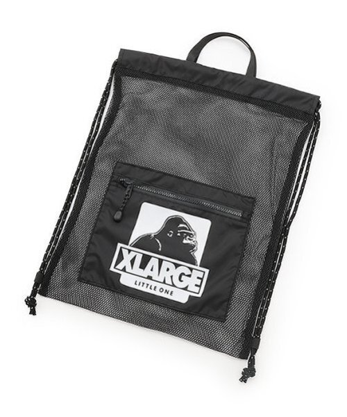 XLARGE KIDS(エクストララージキッズ)の「OGゴリラメッシュナップサック(バックパック/リュック・キッズ・ブラック/ネイビー/イエロー/グレー・F)」の13枚目の写真