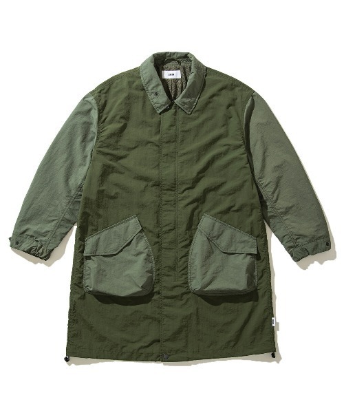 UNFRM OUTDOOR STANDARD（ユニフォームアウトドアスタンダード）の「UNFRM OUTDOOR STANDARD PACKABLE RIPSTOP BALCOLLAR COAT (ユニフォーム アウトドアスタンダード パッカブル リップストップ バルカラーコート)（その他アウター・メンズ・オリーブ・X-LARGE/LARGE）」の8枚目の写真