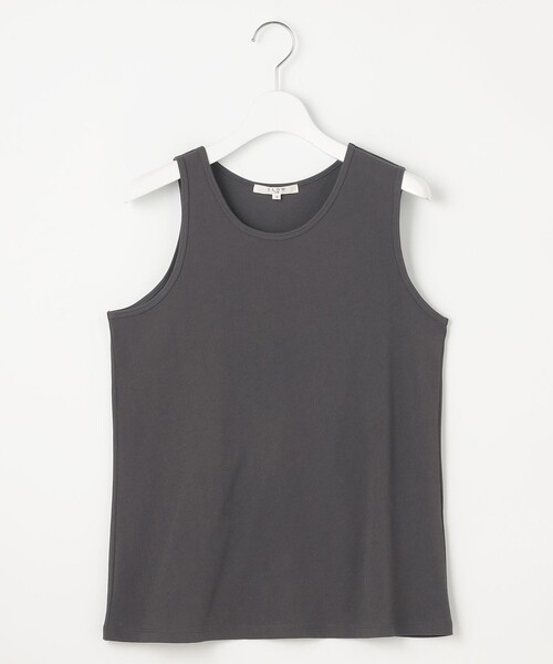 23区(ニジュウサンク)の「【SLOW/一部店舗限定】ライトツイストコットン レイヤード タンクトップ(Tシャツ/カットソー・レディース・モスグリーン系・38)」の10枚目の写真