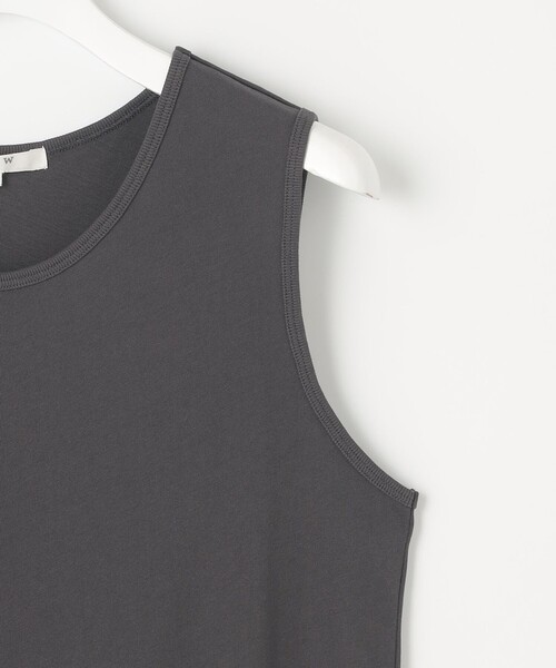 23区(ニジュウサンク)の「【SLOW/一部店舗限定】ライトツイストコットン レイヤード タンクトップ(Tシャツ/カットソー・レディース・モスグリーン系・38)」の13枚目の写真