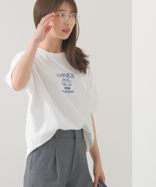 OMNES(オムネス)の「プリントTシャツE CALIFORNIA(Tシャツ/カットソー・レディース・ネイビー/ホワイト・MEDIUM/LARGE)」の12枚目の写真