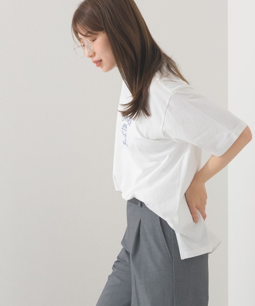 OMNES(オムネス)の「プリントTシャツE CALIFORNIA(Tシャツ/カットソー・レディース・ネイビー/ホワイト・MEDIUM/LARGE)」の9枚目の写真