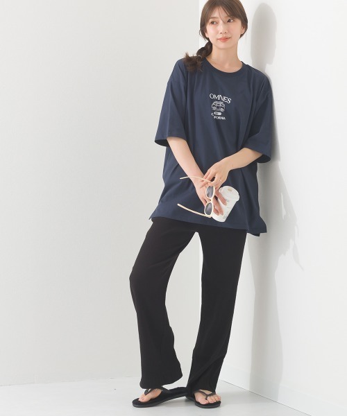 OMNES(オムネス)の「プリントTシャツE CALIFORNIA(Tシャツ/カットソー・レディース・ネイビー/ホワイト・MEDIUM/LARGE)」の3枚目の写真