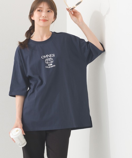 OMNES(オムネス)の「プリントTシャツE CALIFORNIA(Tシャツ/カットソー・レディース・ネイビー/ホワイト・MEDIUM/LARGE)」の20枚目の写真