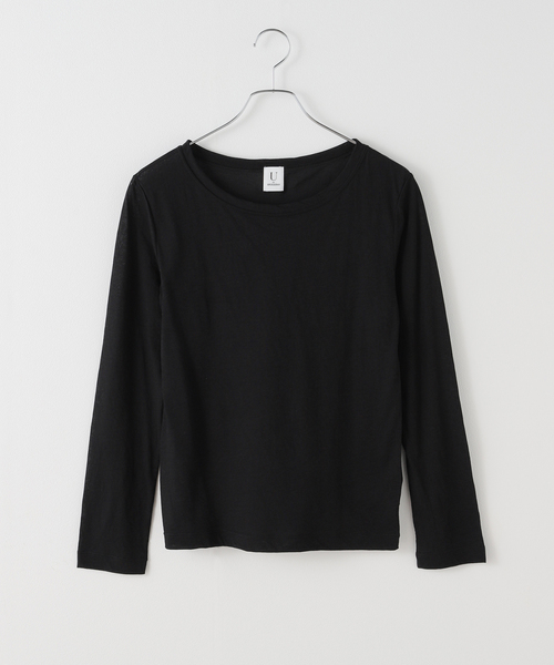 U by SPICK&SPAN（ユーバイスピックアンドスパン）の「《追加2》C/NY シアートップス（Tシャツ/カットソー・レディース・ブルー/アイボリー/ブラック・FREE）」の16枚目の写真
