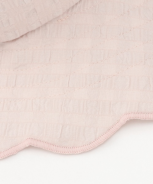 petit main（プティマイン）の「スカラップサンハット（ハット・キッズ・アイボリー/ライトピンク・L/M）」の10枚目の写真