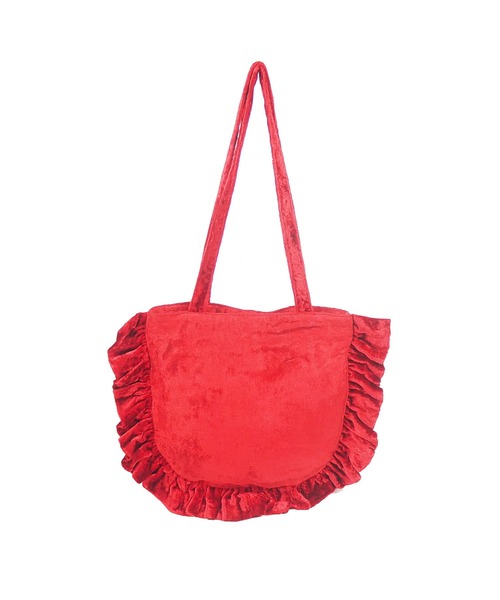 HEY!MrsROSE(ヘイミセスローズ)の「HEY! Mrs ROSE(ヘイ!ミセスローズ)Velvet Gyoza Tote(トートバッグ・レディース・レッド/ブラック・FREE)」の11枚目の写真